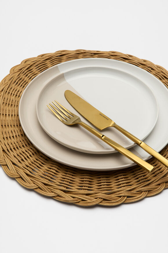 Rattan Woven Placemat  Natural  hi-res