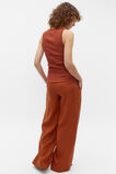 Henley Rib Tank  Russet  hi-res