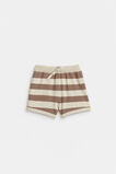 Stripe Knit Short  Oat Marle  hi-res