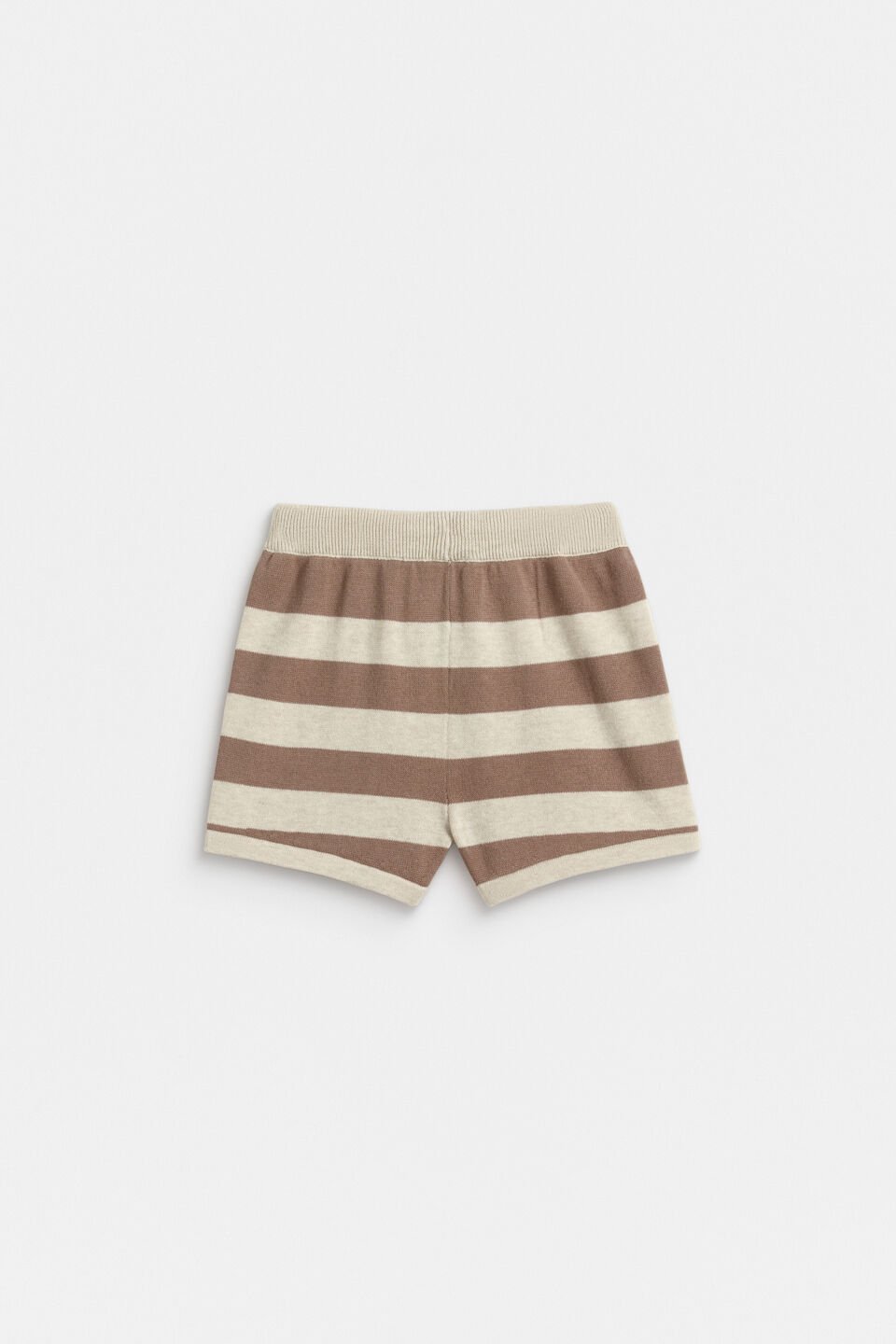 Stripe Knit Short  Oat Marle