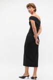 Clasp Detail Fitted Dress  Black  hi-res
