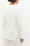 Textured Long Sleeve Top  Cloud Cream Twist  hi-res