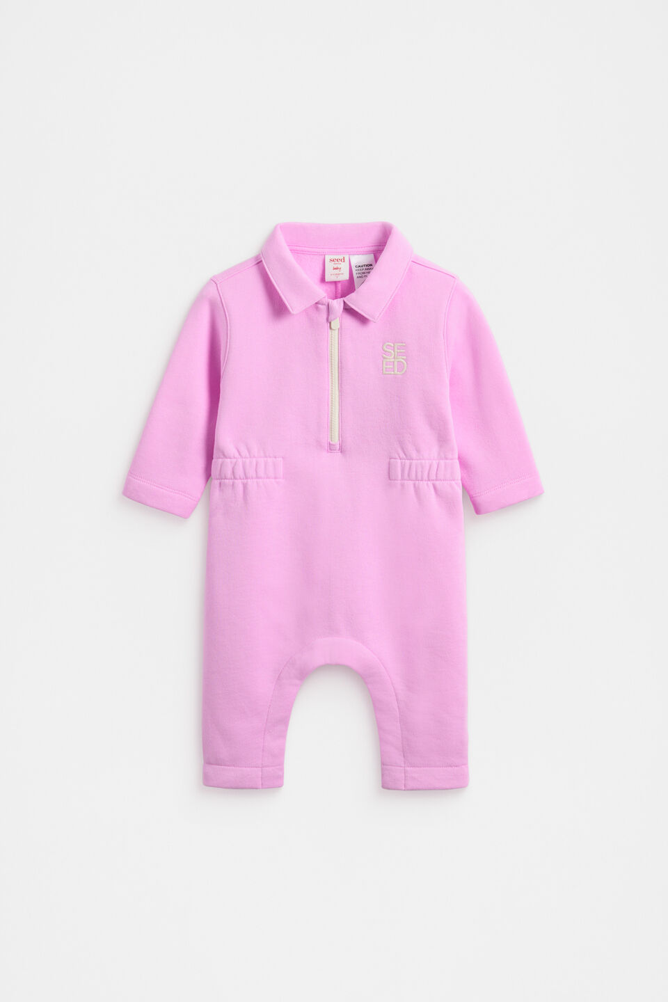 Zip Collar Onesie  Fairy Floss