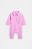 Zip Collar Onesie  Fairy Floss  hi-res