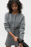Lofty Cropped Button Cardigan  Wolf Marle  hi-res