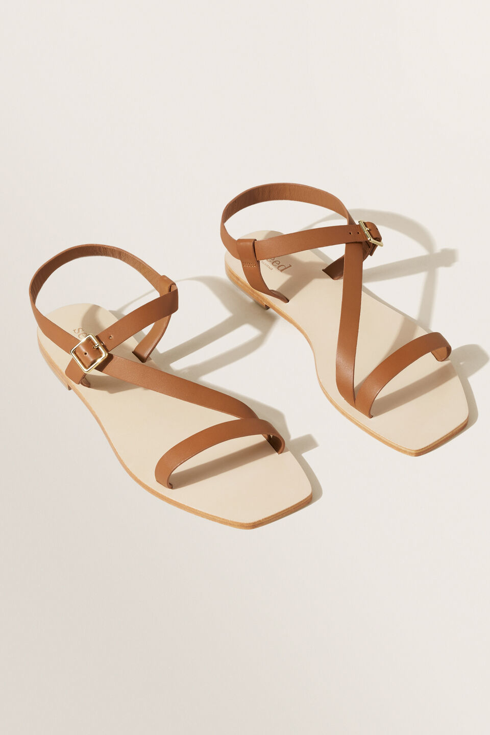 Lexi Leather Sandal  Tan