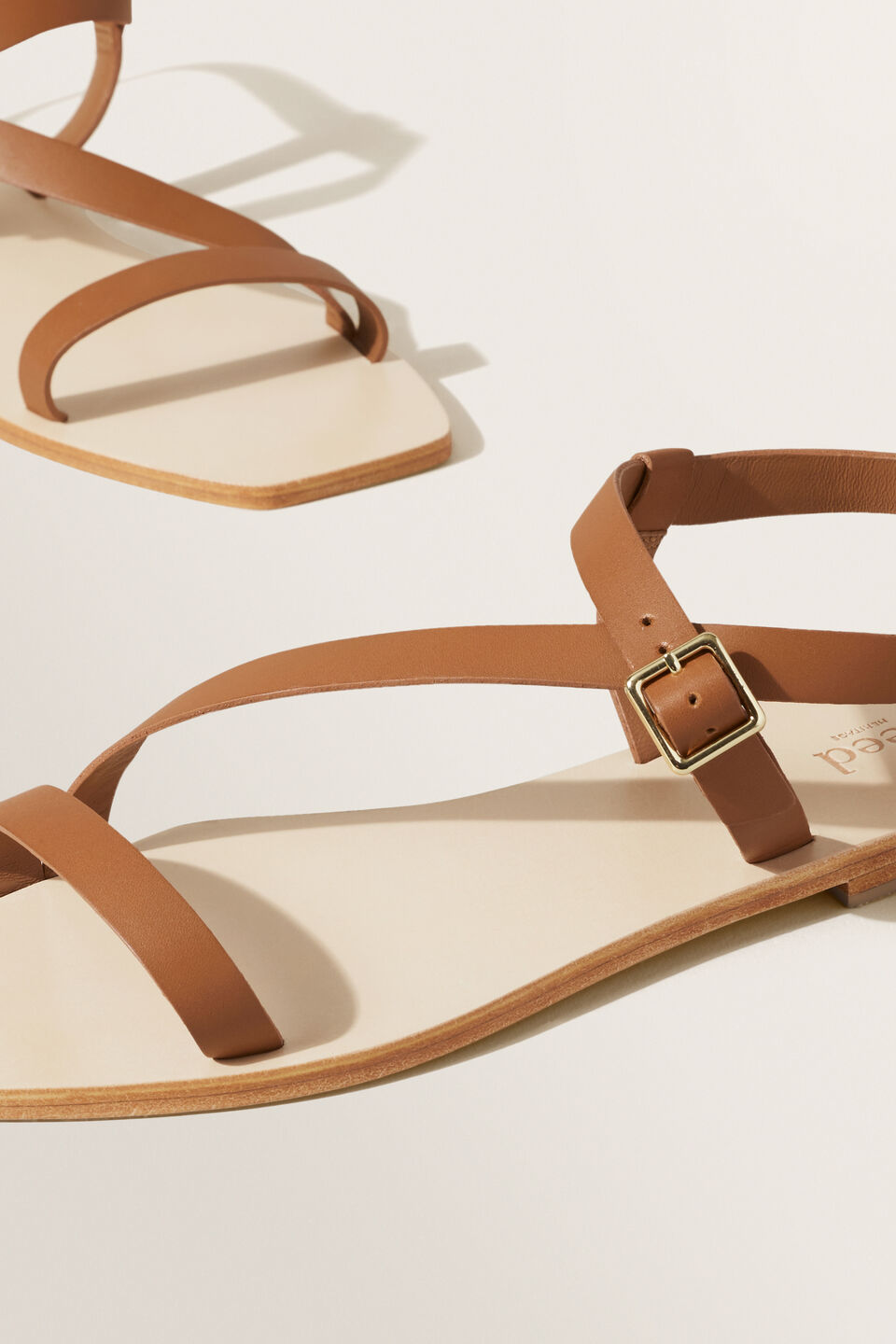 Lexi Leather Sandal  Tan