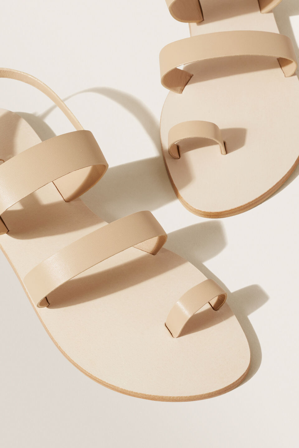 Ashley Leather Sandal  Sand