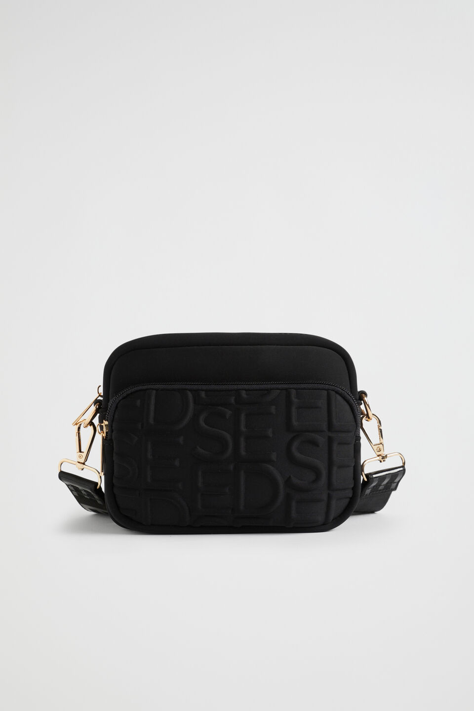 Heritage Double Pocket Cross Body  Black