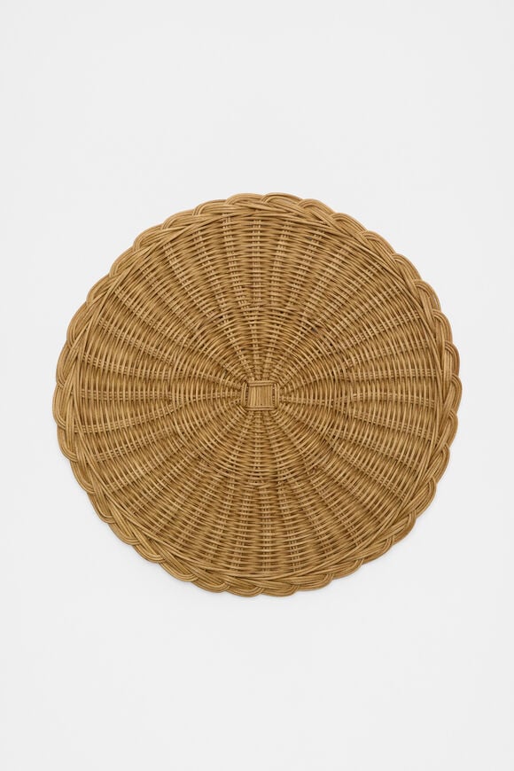 Rattan Woven Placemat  Natural  hi-res