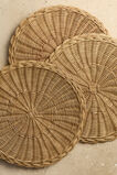 Rattan Woven Placemat  Natural  hi-res