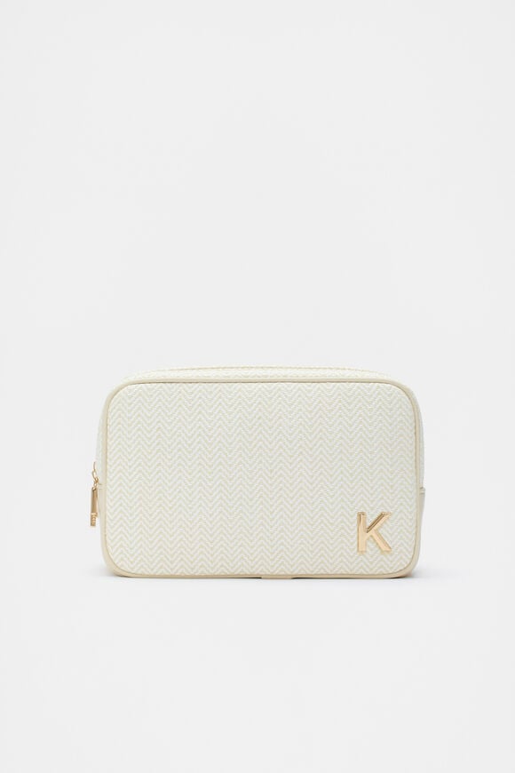 Initials Make Up Bag  K  hi-res