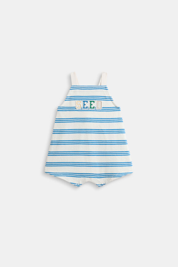 Stripe Romper  Captain Blue Stripe  hi-res