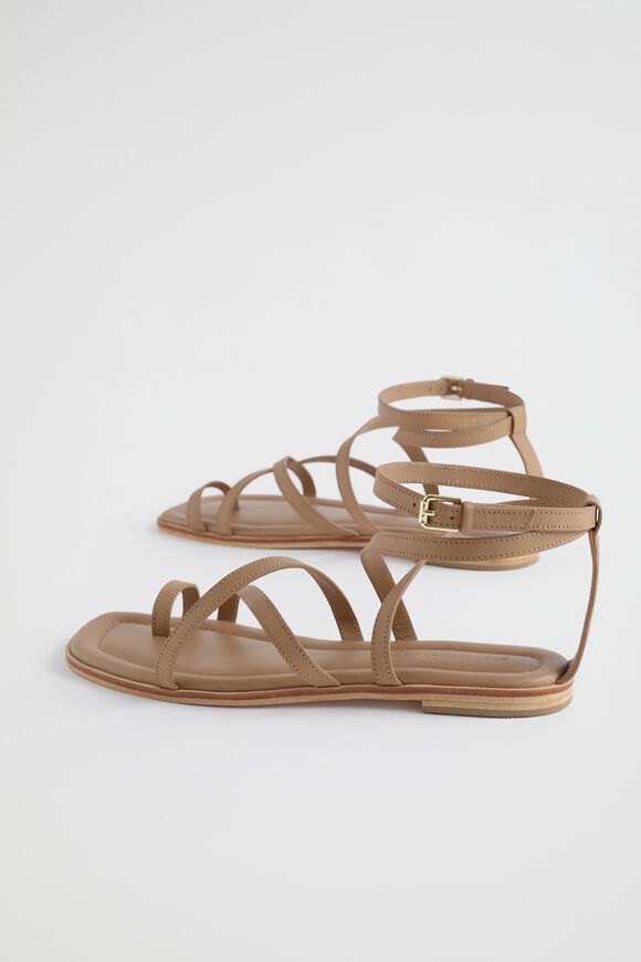 Addison Flat Sandal  Caramel  hi-res