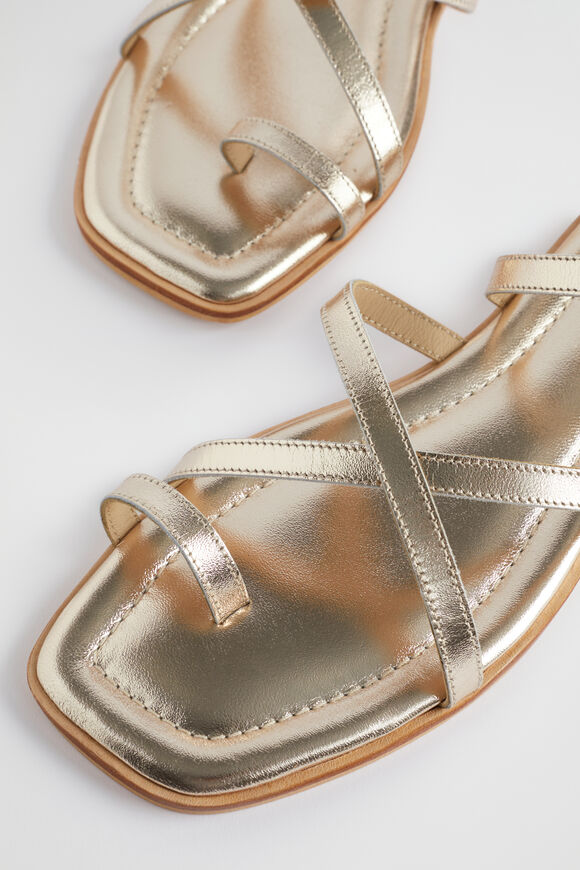 Addison Flat Sandal  Soft Gold  hi-res