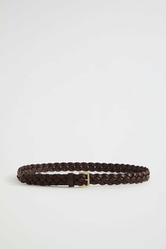 Beck Narrow Woven Belt  Dark Espresso  hi-res