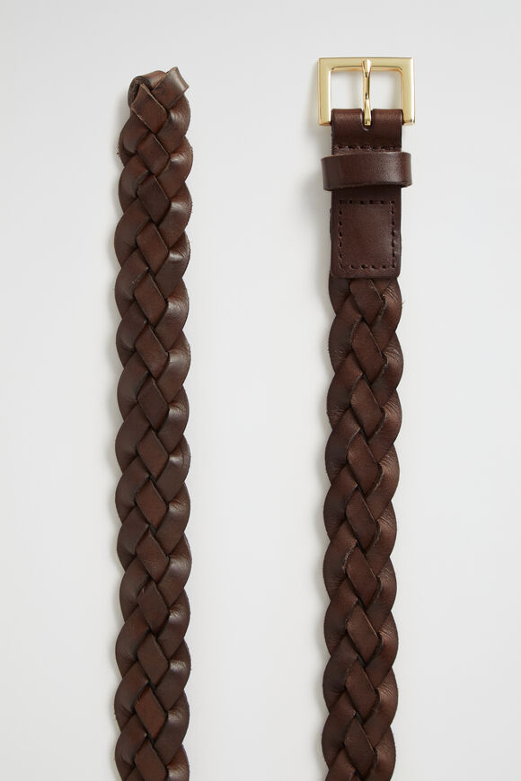 Beck Narrow Woven Belt  Dark Espresso  hi-res