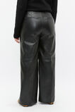 Leather High Rise Trouser  Black  hi-res
