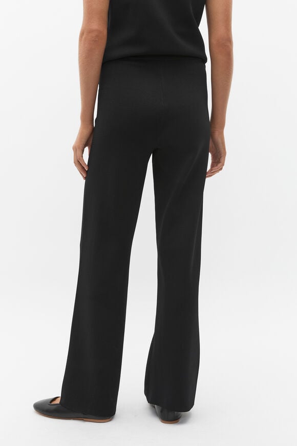 Crepe Knit Pant  Black  hi-res