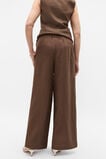 Linen Gathered Palazzo Pant  Pinecone  hi-res