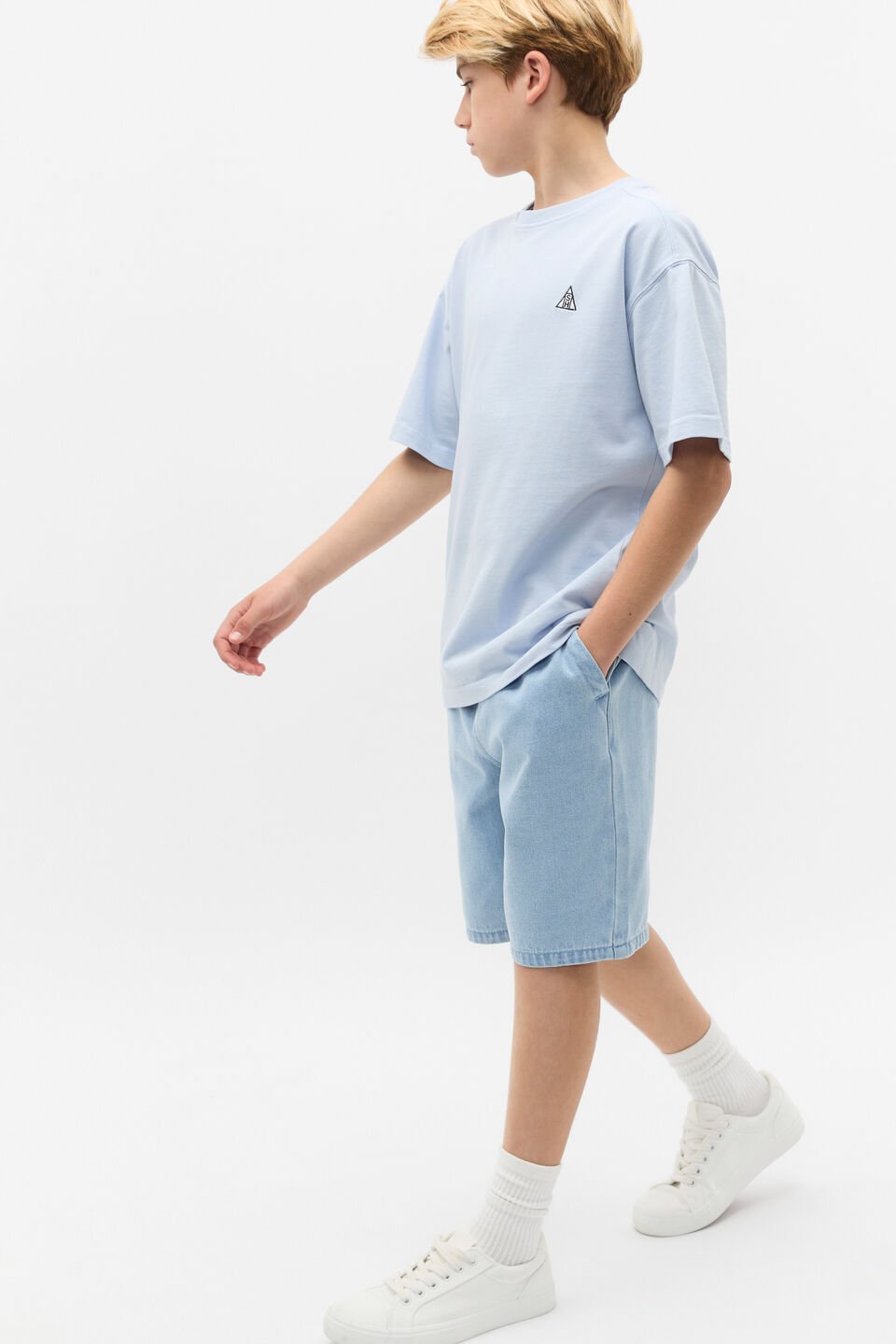 Garment Dye Tee  Sky