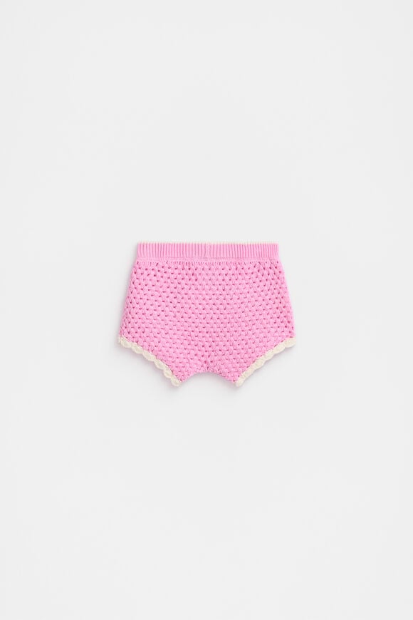 Crochet Short  Candy Pink  hi-res