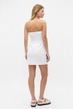 Tie Front Strapless Mini Dress  Whisper White  hi-res