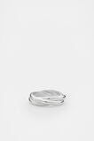 Looped Links Ring  Silver  hi-res