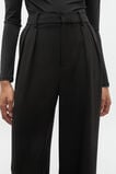 Tailored Pleat Pant  Black  hi-res
