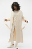 Wool Blend Belted Midi Coat  Coconut Cream Marle  hi-res