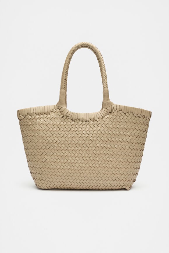 Leather Basket Bag  Rye  hi-res