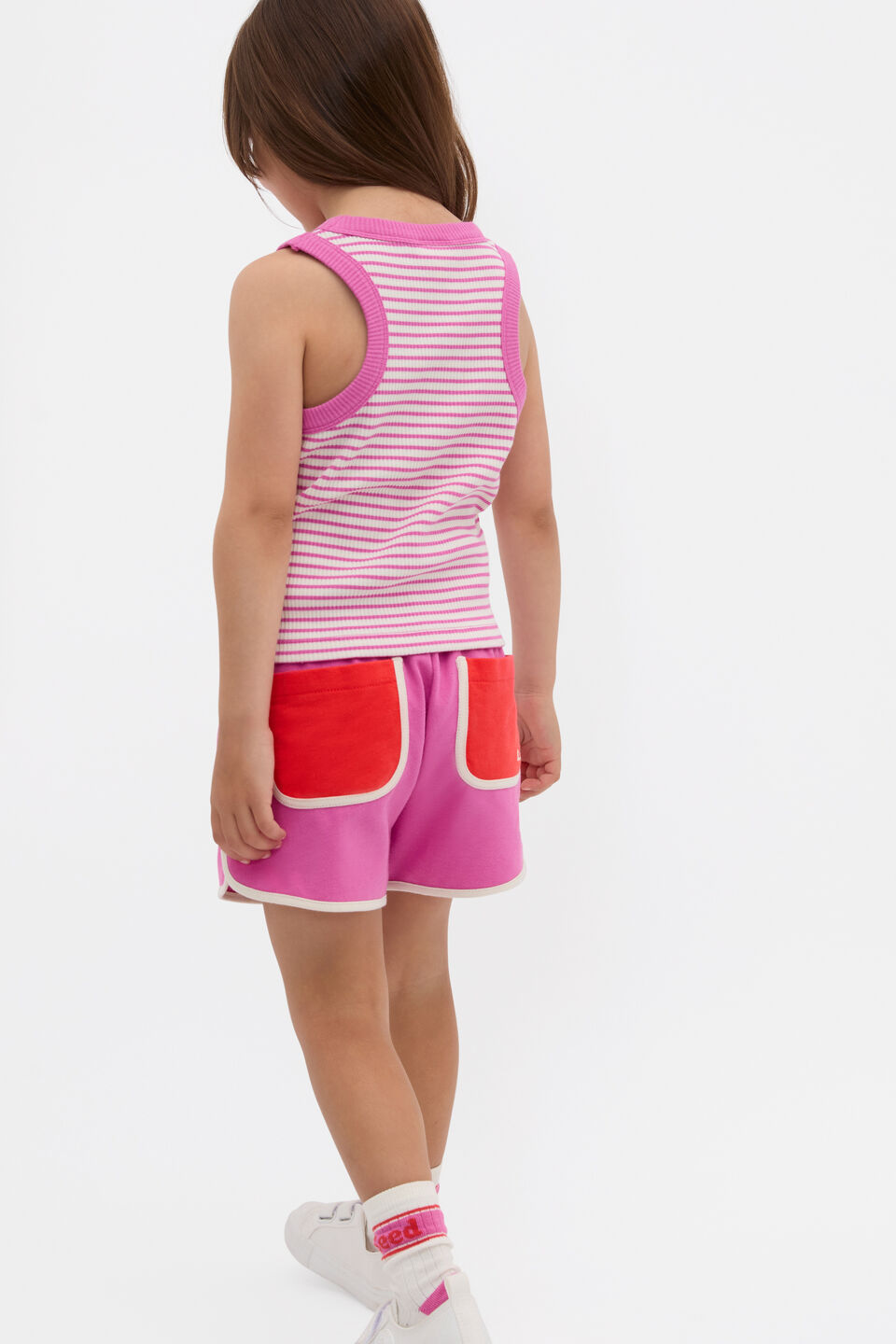 Core Logo Rib Tank  Wild Berry