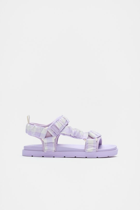 Gingham Trek Sandal  Lavender  hi-res