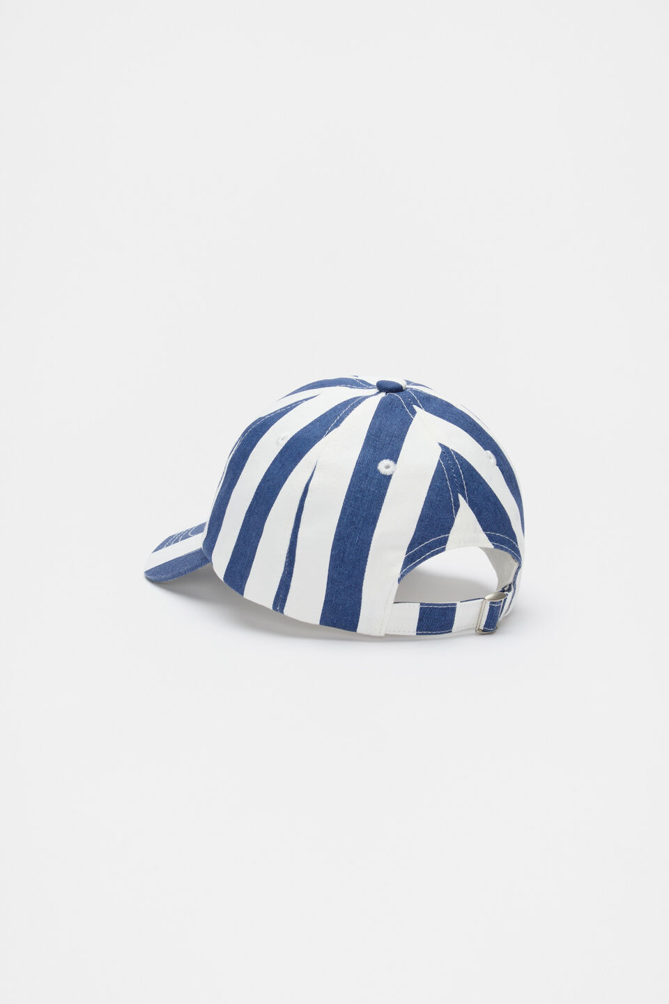 Stripe Cap  Washed Navy Stripe