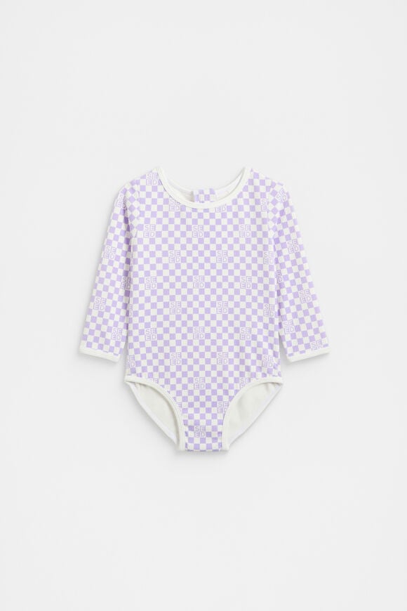Check Logo Rashsuit  Lavender  hi-res