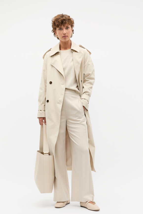 Elasticated Wide Leg Pant  Oat  hi-res