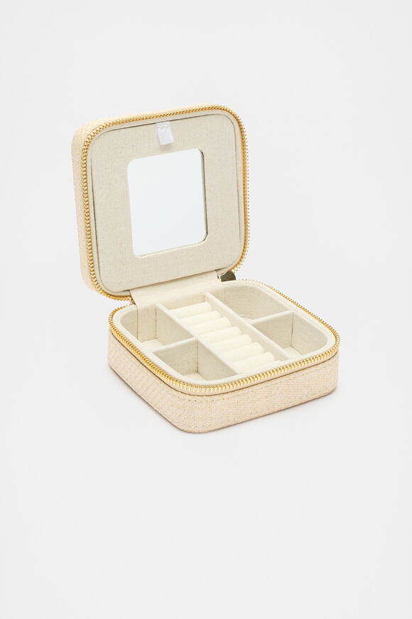 Square Jewellery Case  Natural  hi-res