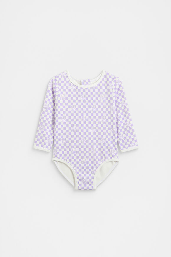 Check Logo Rashsuit  Lavender  hi-res