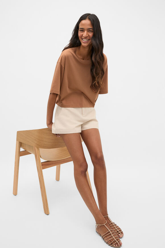 Boxy Draped Tee  Copper  hi-res