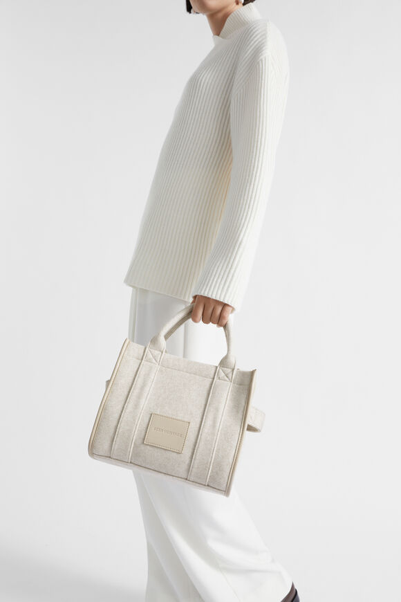 Felt Mini Tote  Oat  hi-res