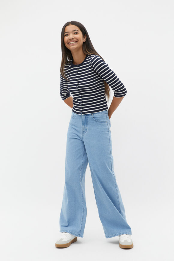 Essential Wide Leg Jean  Clean Blue Wash  hi-res