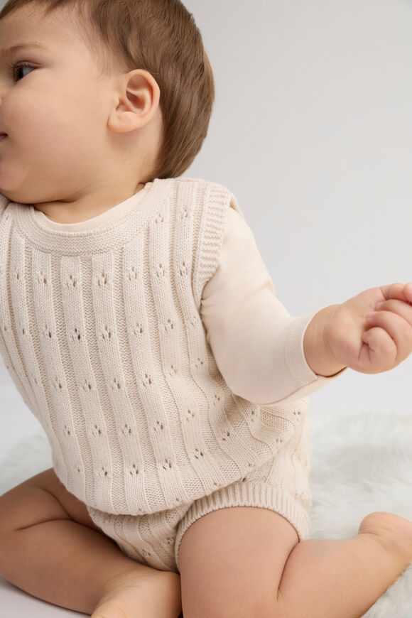 Pointelle Knit Bloomer  Soft Cream  hi-res