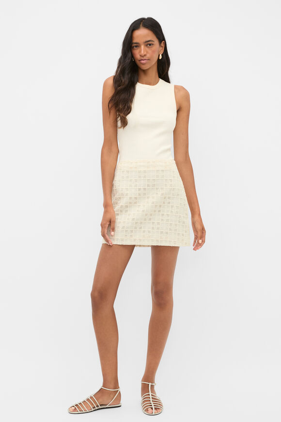 Cotton Rib Tank  Coconut Cream  hi-res