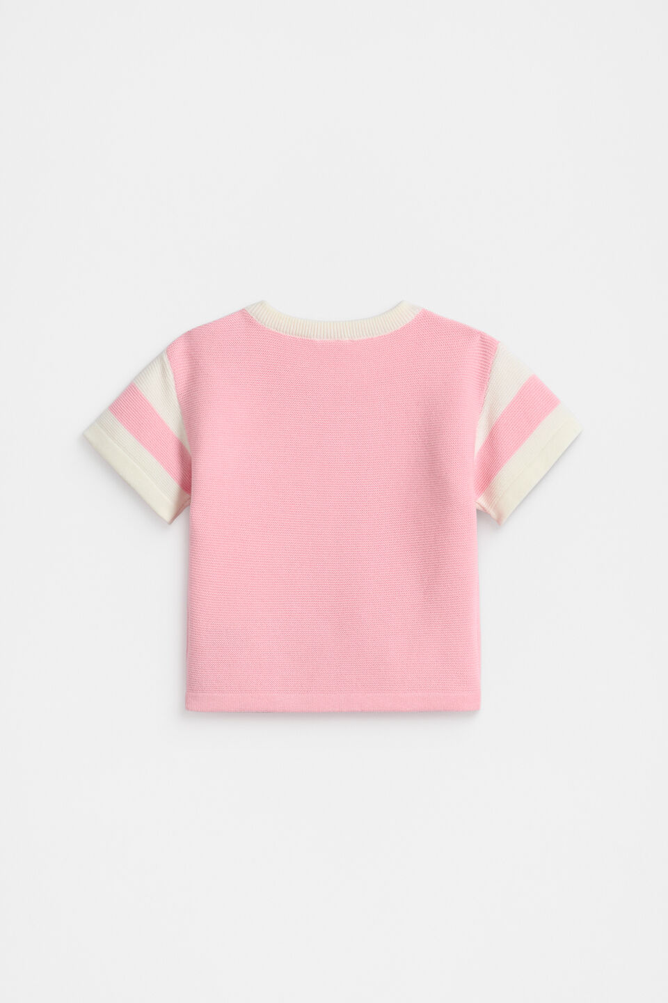 Logo Knit Tee  Bubblegum
