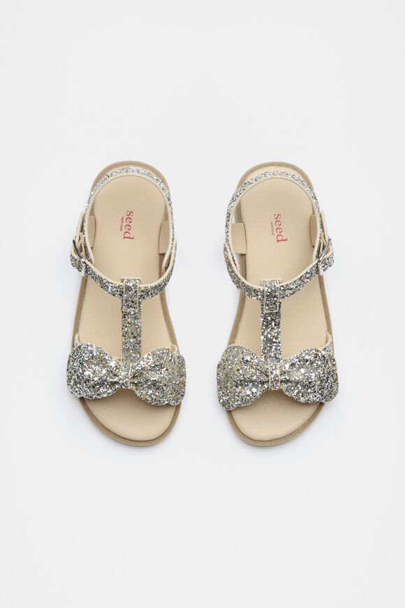 T Bar Bow Sandal  Glitter  hi-res