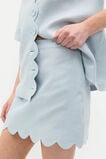 Linen Scallop Skirt  Bluebell  hi-res