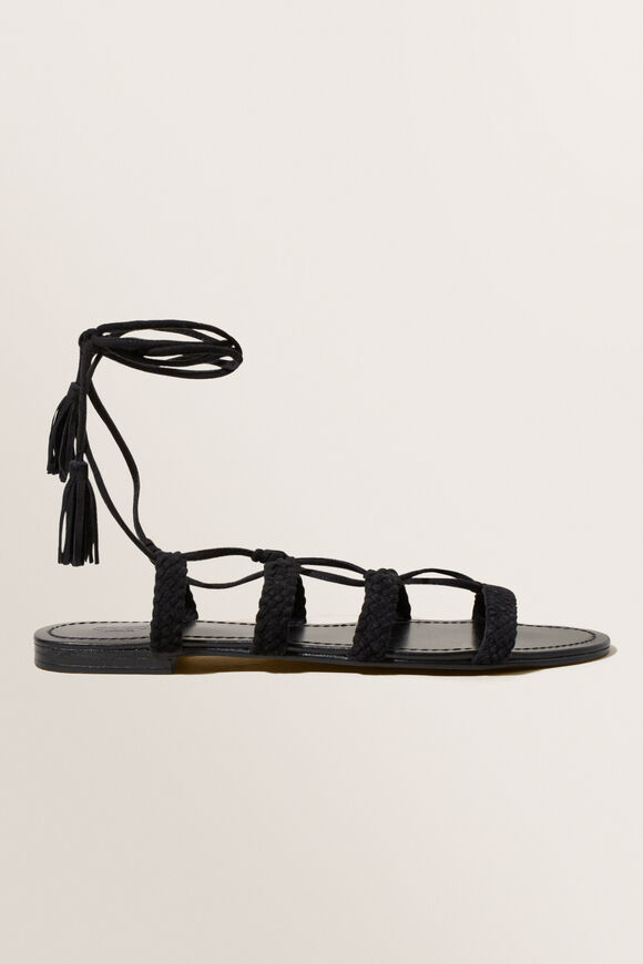 Gianna Gladiator Sandal  Black Suede  hi-res
