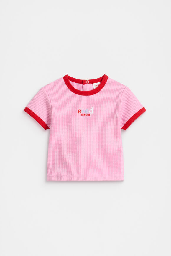 Waffle Logo Tee  Candy Pink  hi-res