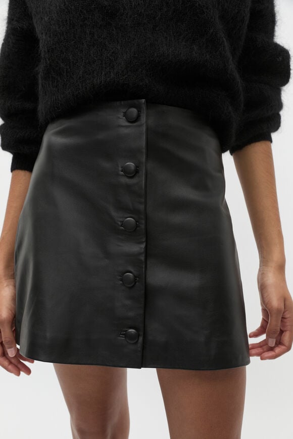 Leather Mini Skirt
