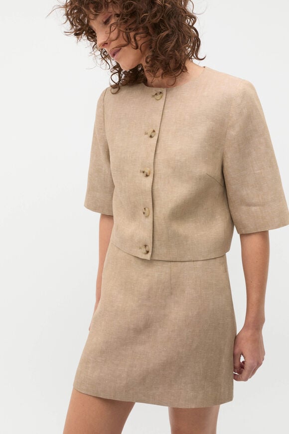 Crossdye Half Sleeve Top